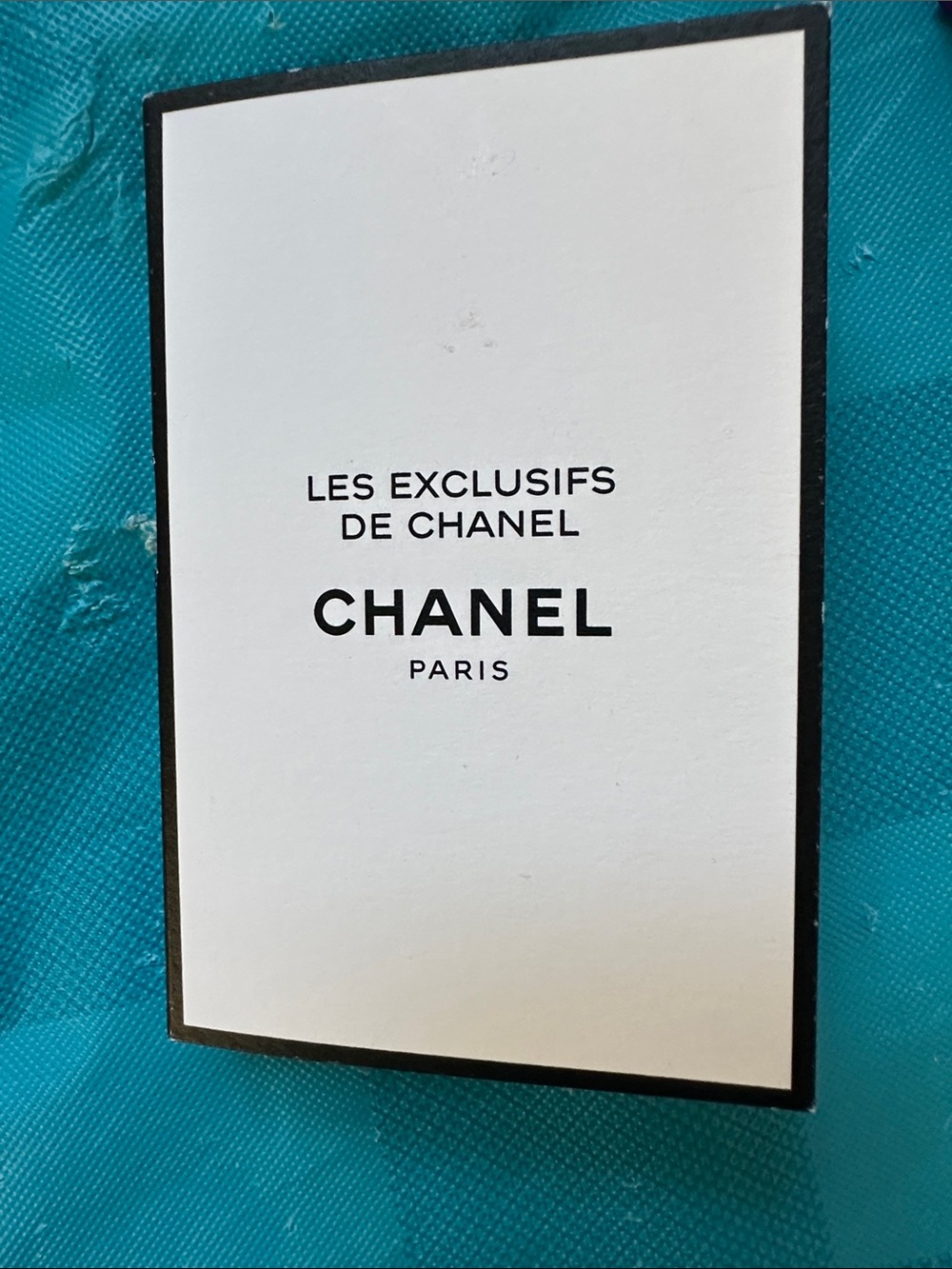 CHANEL White & Black Les Exclusifs perfume tester bottle